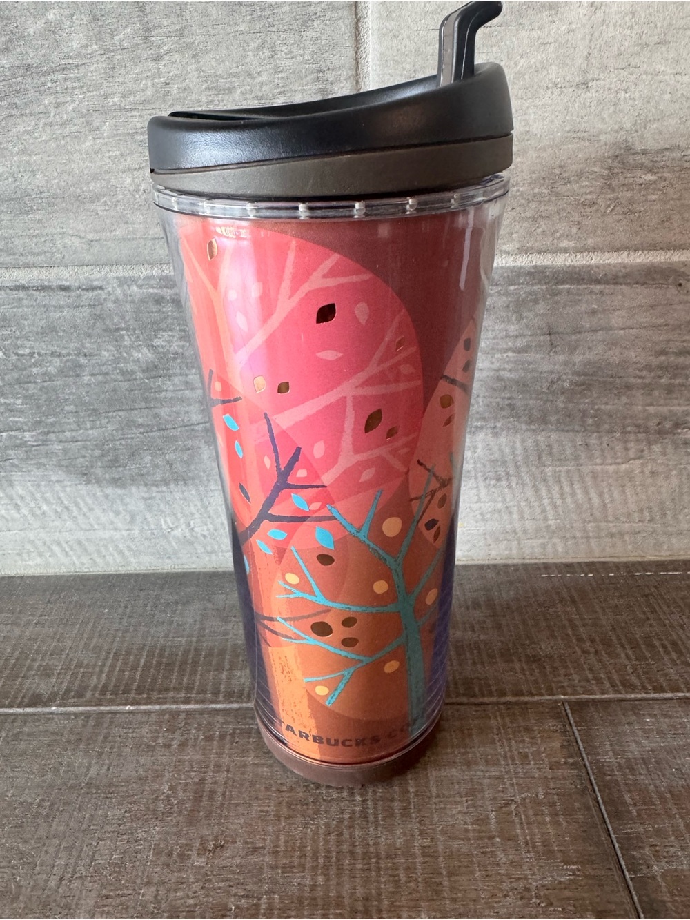 Starbucks Travel Coffee Mug 2007 Fall Colors 16 Oz